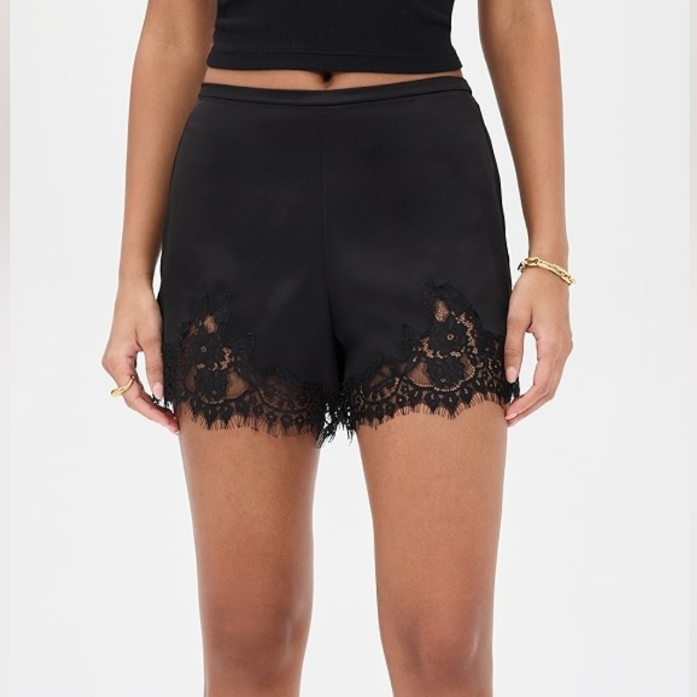 Reformation Fern Satin Shorts